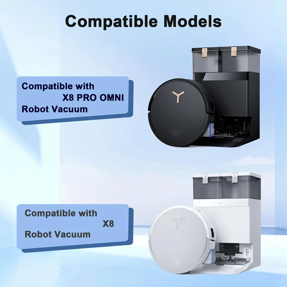 A88E-Para Ecovacs X8 Pro Omni Escova lateral principal Acessórios e consumíveis do robô arrebatador