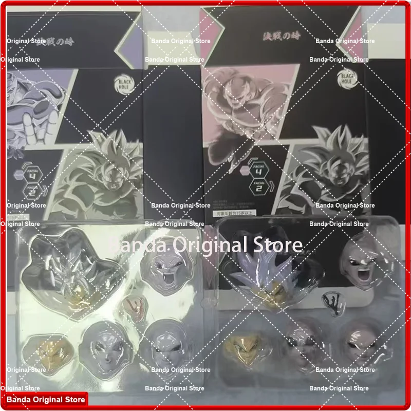 

100% в наличии, оригинальные игрушки с черными отверстиями Dragon Ball Z SHF SSJ Super Saiyan Furious Hero Son Goku Jiren Heads Kit, аниме-модель, игрушки