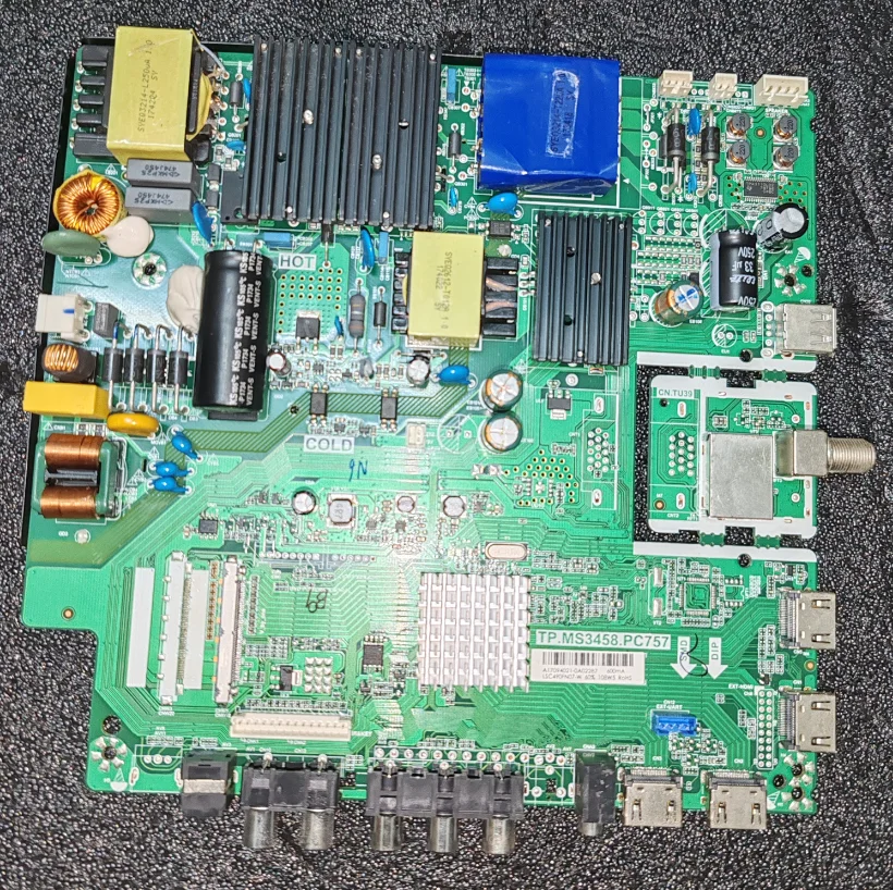 tpms3458pc757-4kテレビマザーボード、3つの電圧および電力仕様、インターフェースを確認してください