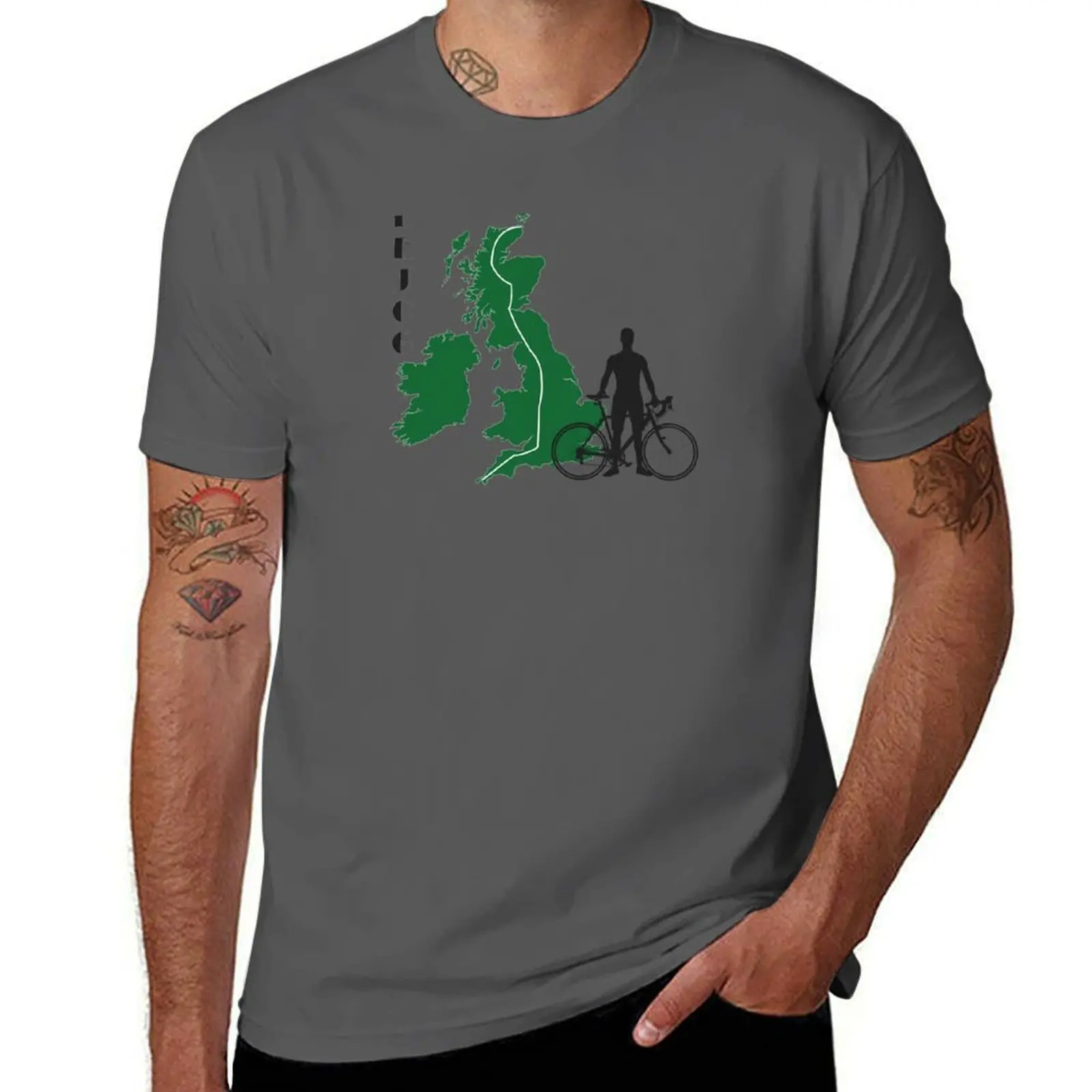 

LEJOG Lands End to John O'Groats T-Shirt Big Size Simple T-Shirt