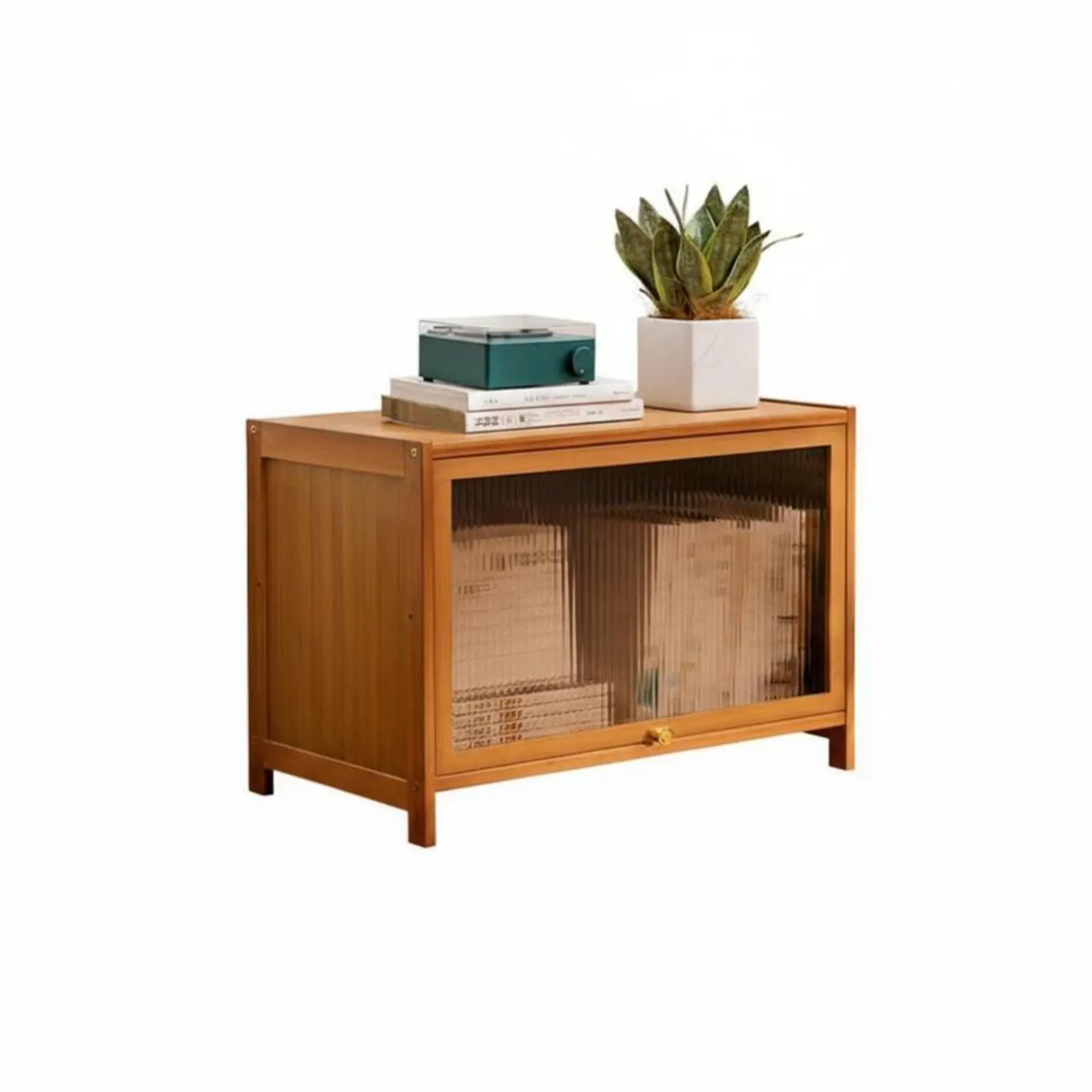 

Многоуровневый органайзер для хранения, вместительный шкаф-витрина с рифлеными дверцами, модуль для хранения с откидными дверцами, универсальный дизайн