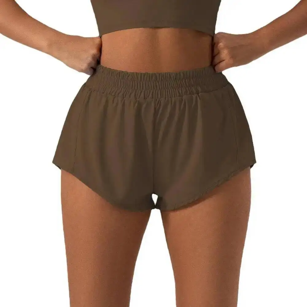 Sexy Solid Color Women Short Soft Comfortable Tight Women Gym Sport Short Leg Compression Comprehensive Training Jog Athletic