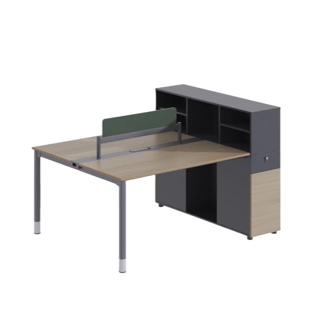 Modern Luxury Office Desk Durable Wooden Cubicle Workstation Furniture with Panel Wood Style for Laptop PC Tables