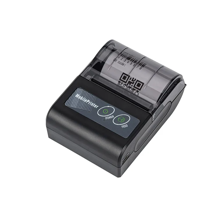 58mm Mobile Bluetooth Mini Handheld Tharmal Printer Usb Mini Ticket Wireless Thermal Receipt Printer