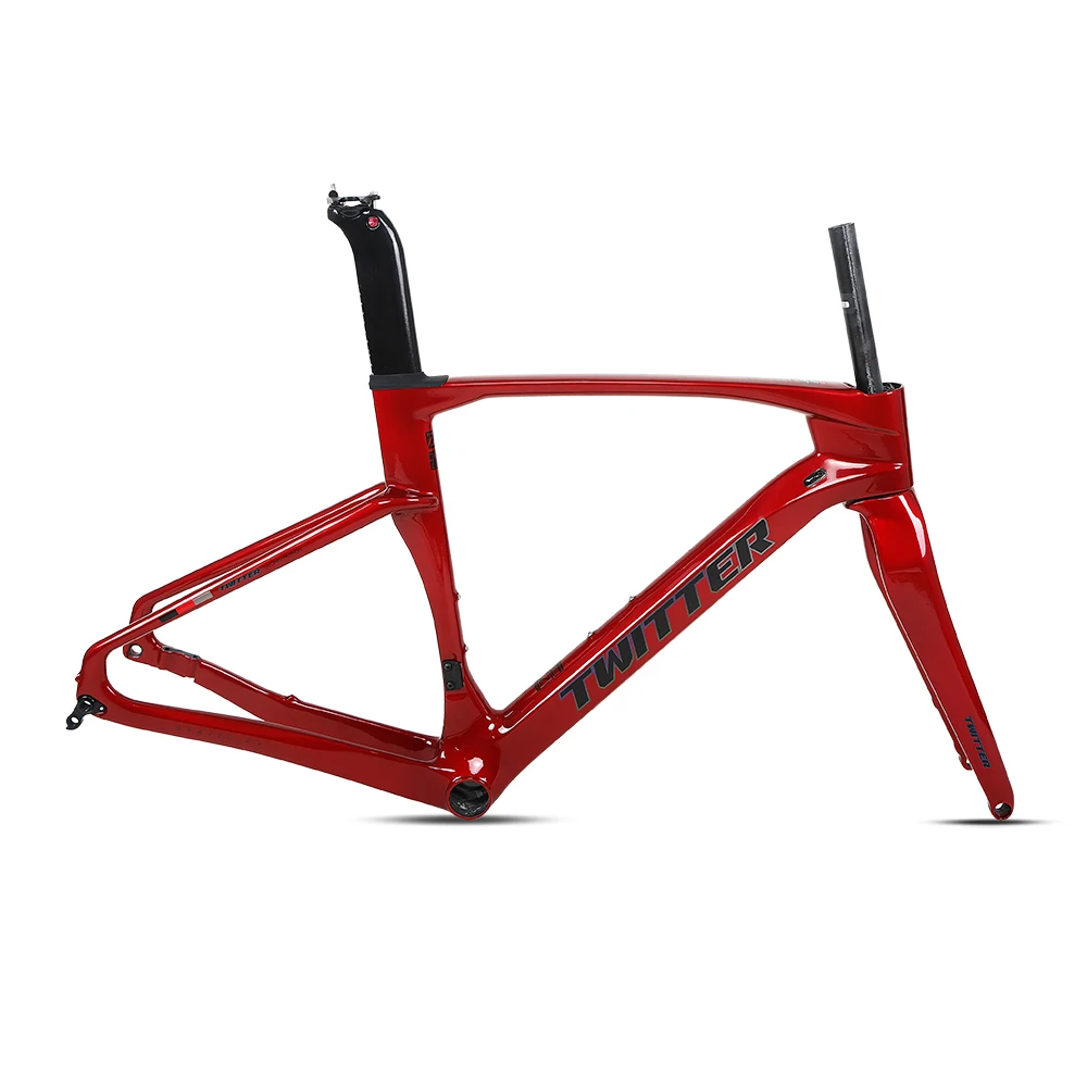 New Style TWITTER Gravel V3 Bicycle Frame 700C Disc Brake Bike Frame 45CM 48CM 51CM 54CM Carbon Road Bike Fram for Men