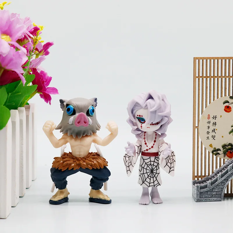 Demon Slayer Tanjiro Kamado Nezuko anime figura de dibujos animados caja creativa estatua personalizada modelo ornamento regalos sorpresa