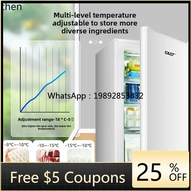 

Freezer Vertical Full Freezer Side Open Door Freezer Small Drawer Air Cooled Frost Free