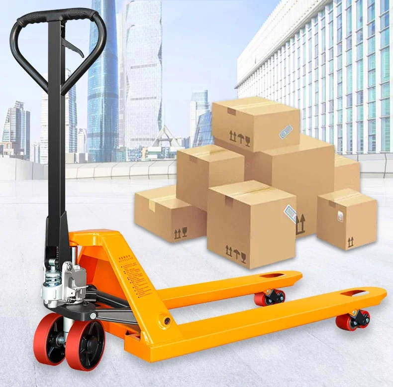 Full Manual Hydraulic Cylinder Pallet Truck for Rough Terrain Manual Pallet Truck