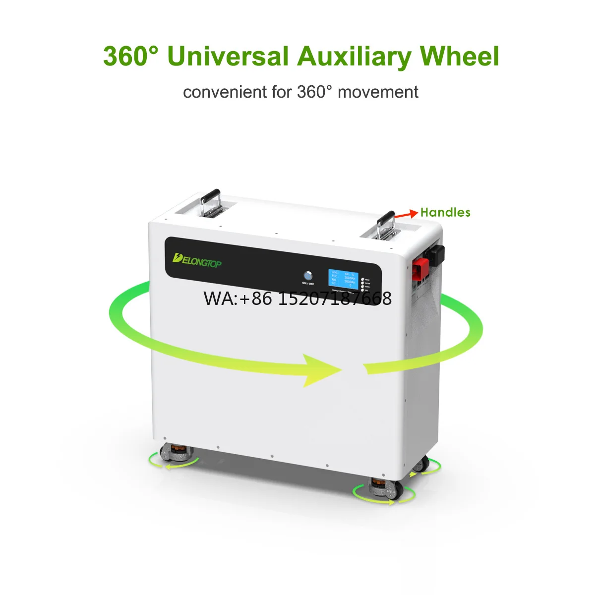 

Delong Energy 48V Солнечная система Домашнее хранилище энергии 51.2V 200Ah 10kWh LiFePO4 Литиевая батарея