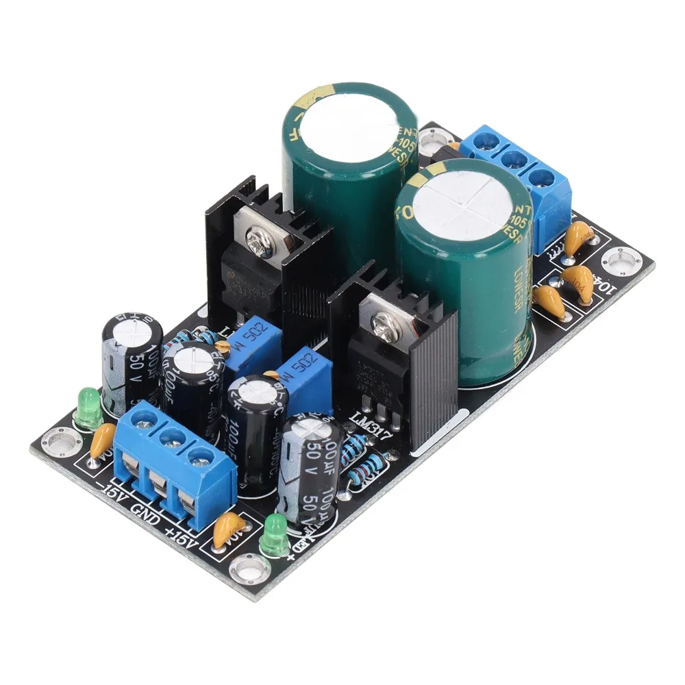 LM317 LM337 Voltage Regulator Module AC10‑24V Input Stabilized Power Power Regulator Module 1.2V Output Adjustable Power Module