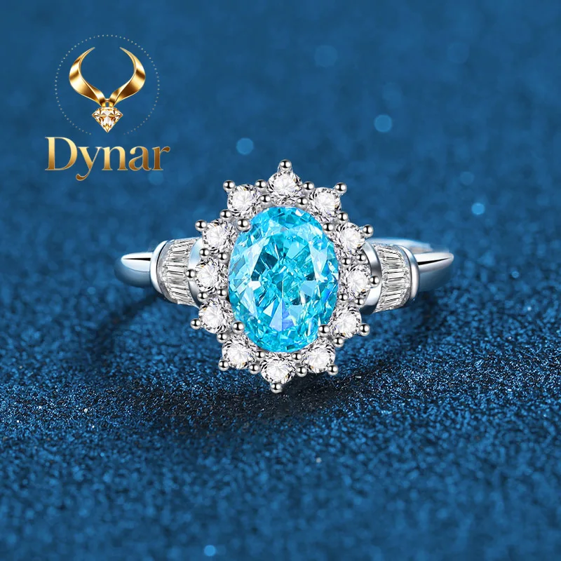 

Dynar Jewelry Luxury Solid Platinum PT950 Women's pink diamond yellow diamond red diamond full diamond ice flower cut 2.5 karat