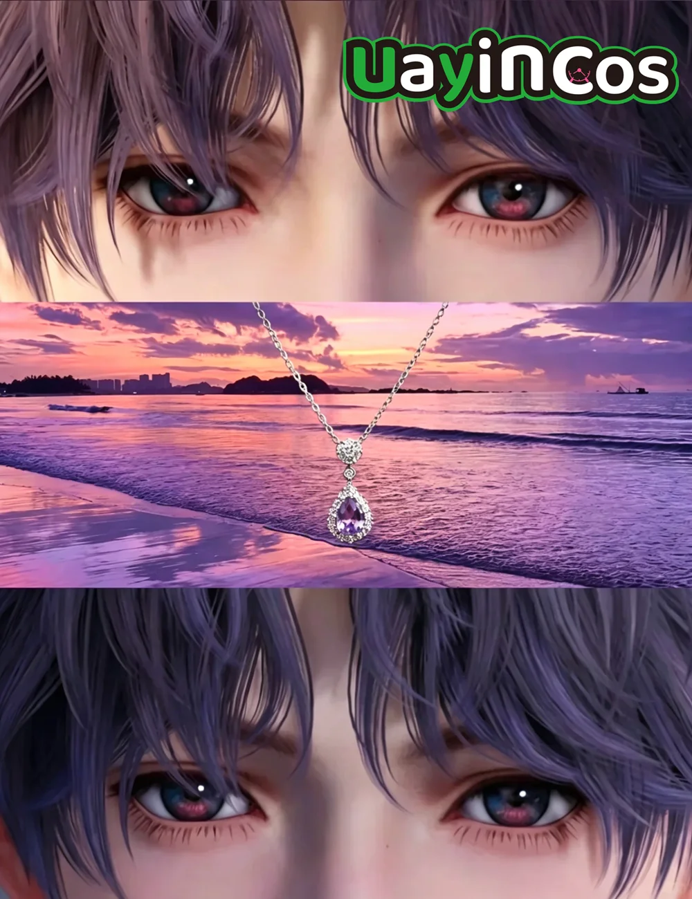In stock Love and Deepspace Caleb Rafayel Sylus Xavier Zayne Necklace Pendant Chain Jewelry Cosplay Costume Anime Game Toy Gift