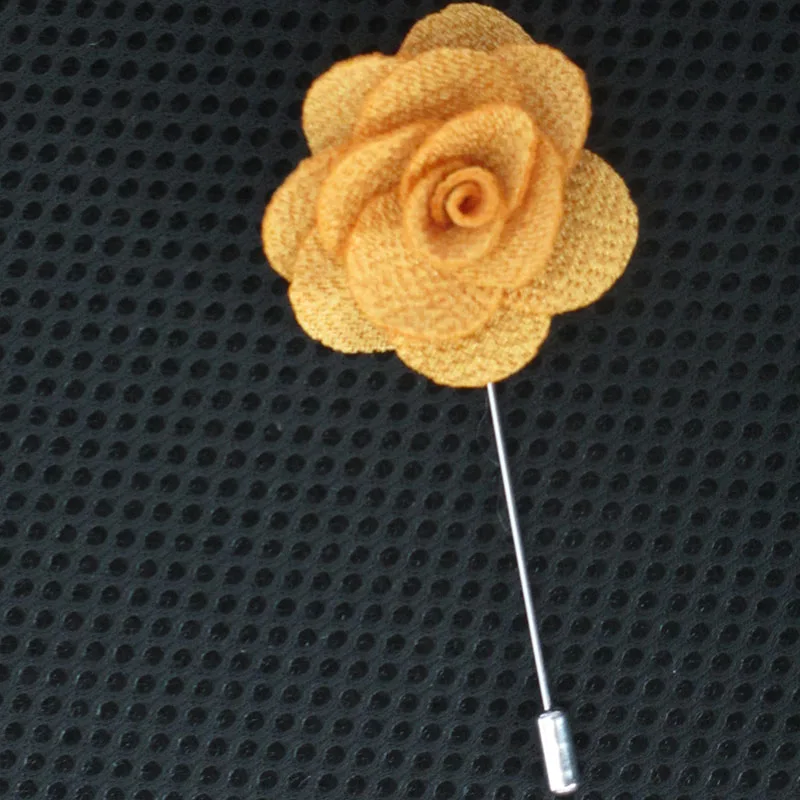Broche florale faite à la main pour hommes et femmes, pour costume de mariage, chemise, col de Corsage, épingle à revers Rose, accessoire de bijoux en cadeau