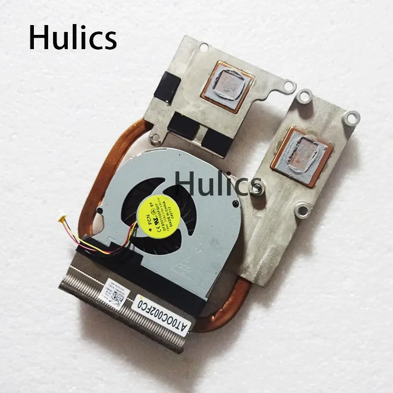 Hulics Used Cpu Cooler For Dell VOSTRO 3560 V3560 Cooling Heatsink Fan CN-06HNV7 06HNV7 6HNV7 AT0OC002FC0 DFS501105FQ0T FB93