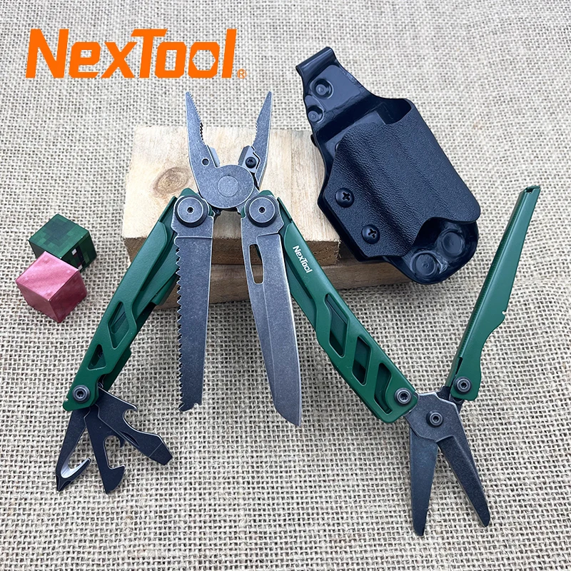 

Nextool Flagship Pro 16 in 1 Multitool with Kydex Sheath Folding Pliers Portable Outdoor Pocket Knife Scissors Multi-tool