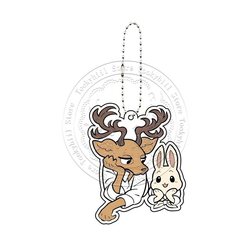 BEASTARS Acrylic Keychain Anime Characters Rouis Legoshi Hal Bag Student Keyring Decoration Accessories Kawaii Couple Set Gift view 5