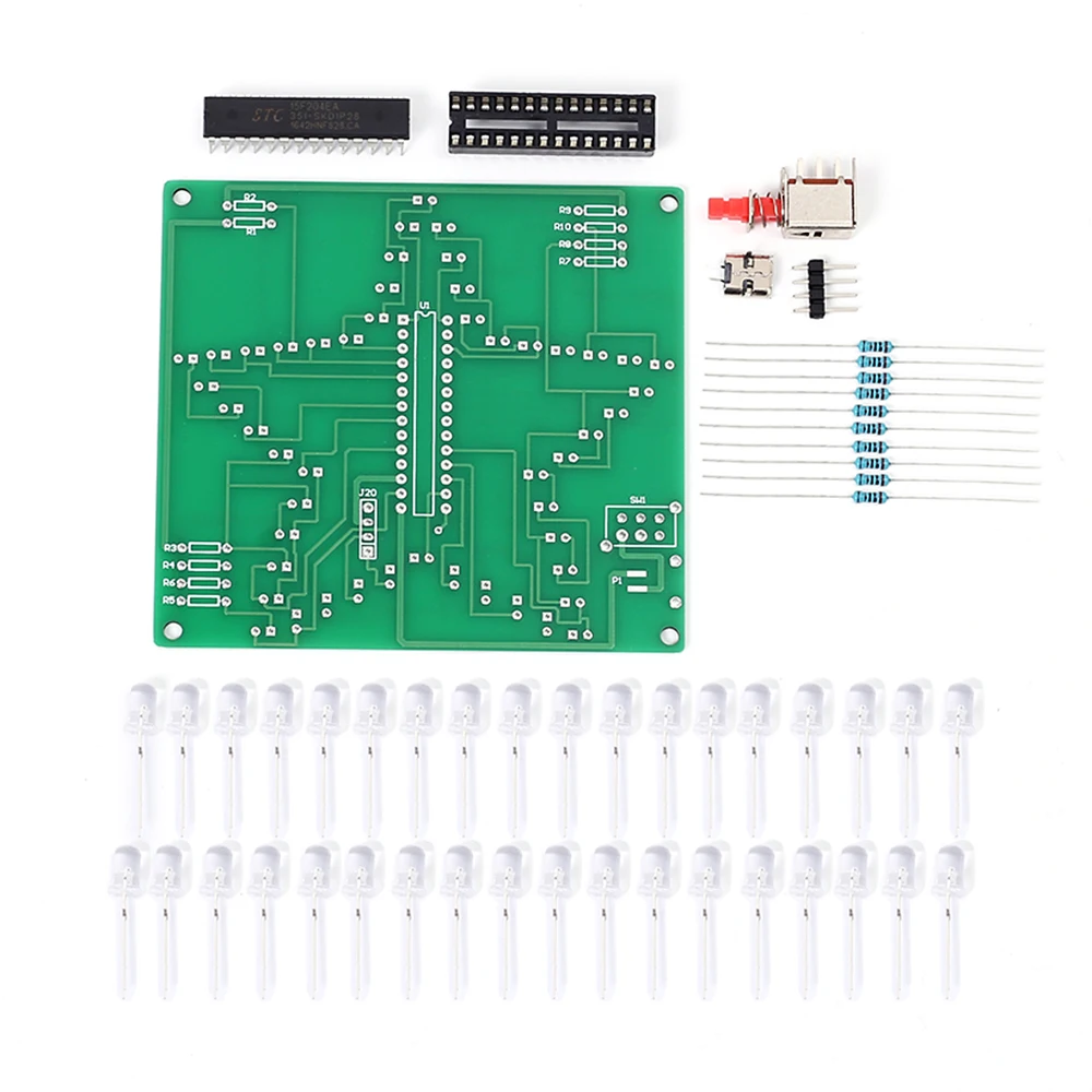 Zestaw elektroniczny DIY: 3D Pięcioramienna Gwiazda, Efekt Wodnego Światła, Migające LED, Projekt do Lutowania dla Uczniów, Dorosłych i Hobbystów - Nauka Lutowania — zdjęcie 5