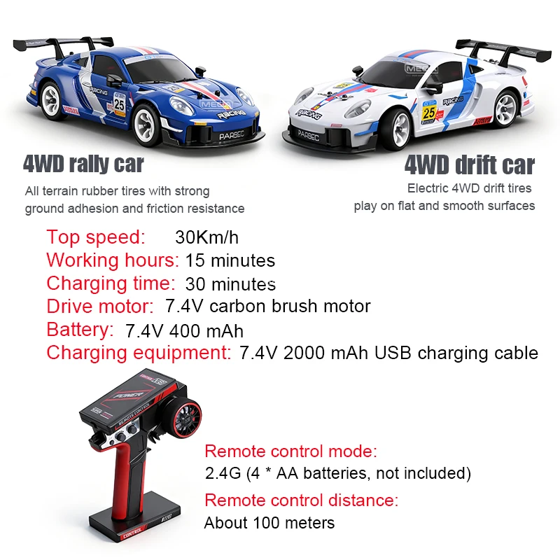 WLtoys 284019-A 4WD Auto da corsa telecomandata 284191 1:28 Drift Mosquito RC Car 2.4G 30 km/h Auto RC ad alta velocità ﻿