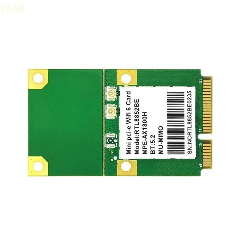 Y8AD Mini PCIE WIFI Card WIFI6 Wireless Networking Card Module BT5.0 for Industrial