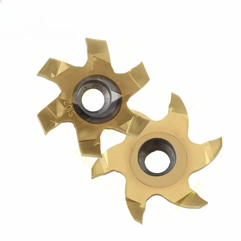 T Slot Trapezoidal Whirlwind Milling Cutter Blade Hexagon CNC Depth Grooveing Six-sides Inserts Cutting Tool Holder