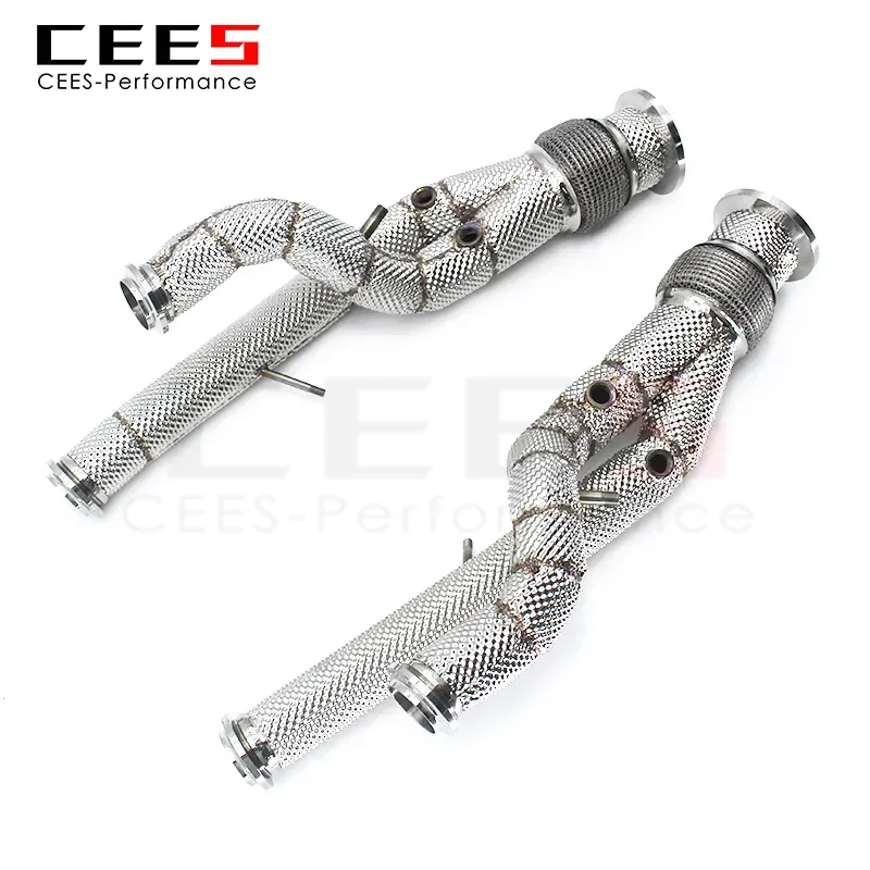 

CEES Exhaust Manifold Header for Lamborghini Aventador LP700-4 6.5 2011-2016 Performance Without Catalyst Downpipe Test Pipe