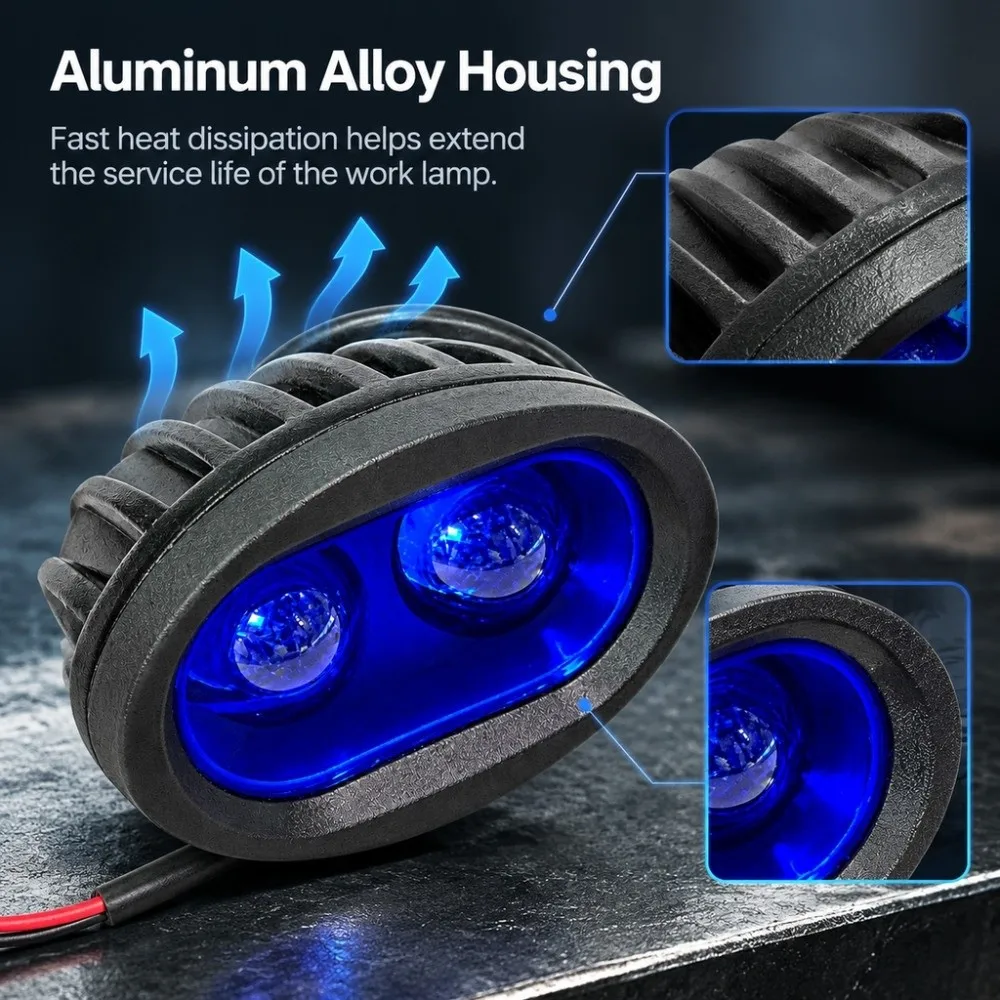 Durable 20W Power LED Forklift Light 10V-30V Voltage Aluminum Alloy Safe Warning Light Waterproof Forklift Safety Light