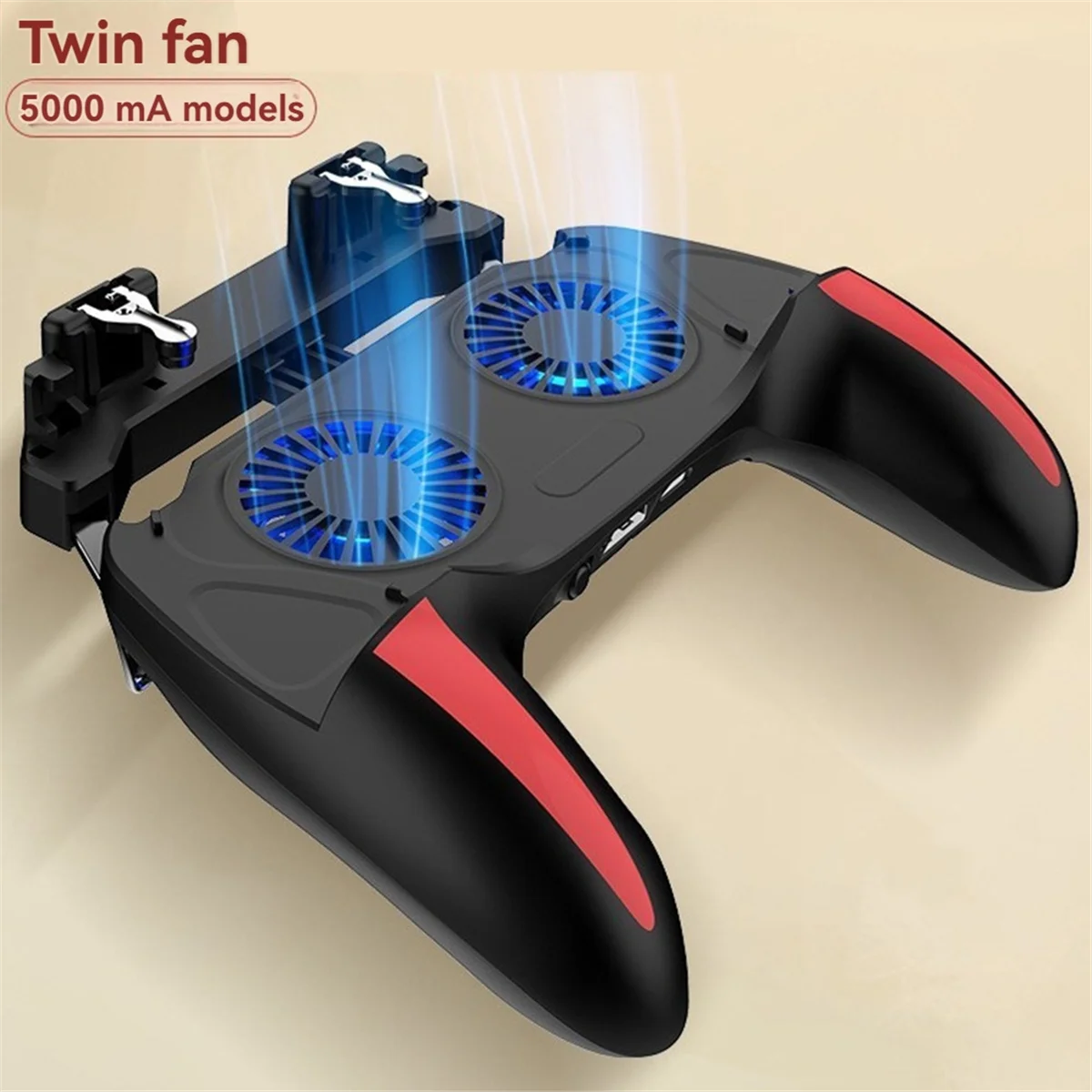 H10 Gaming Accessories Handheld Grip Game Controller Joystick Gamepad for Trigger Dual Cooling Fan Game Cooler for Phone