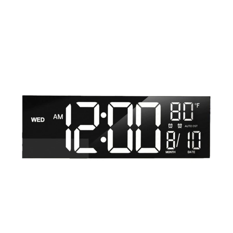 

Contemporary 16" Digitals Clock with Lighting Effects, Two Alarms, Large Display, and Temperature Reading for Any Room