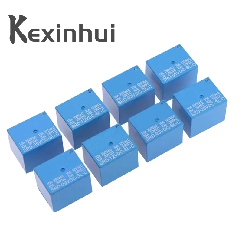 5PCS Relay SRD-5VDC-SL-C SRD-12VDC-SL SRD-3VDC SRD-9V relays 4/5PINS 12V DC High Quality