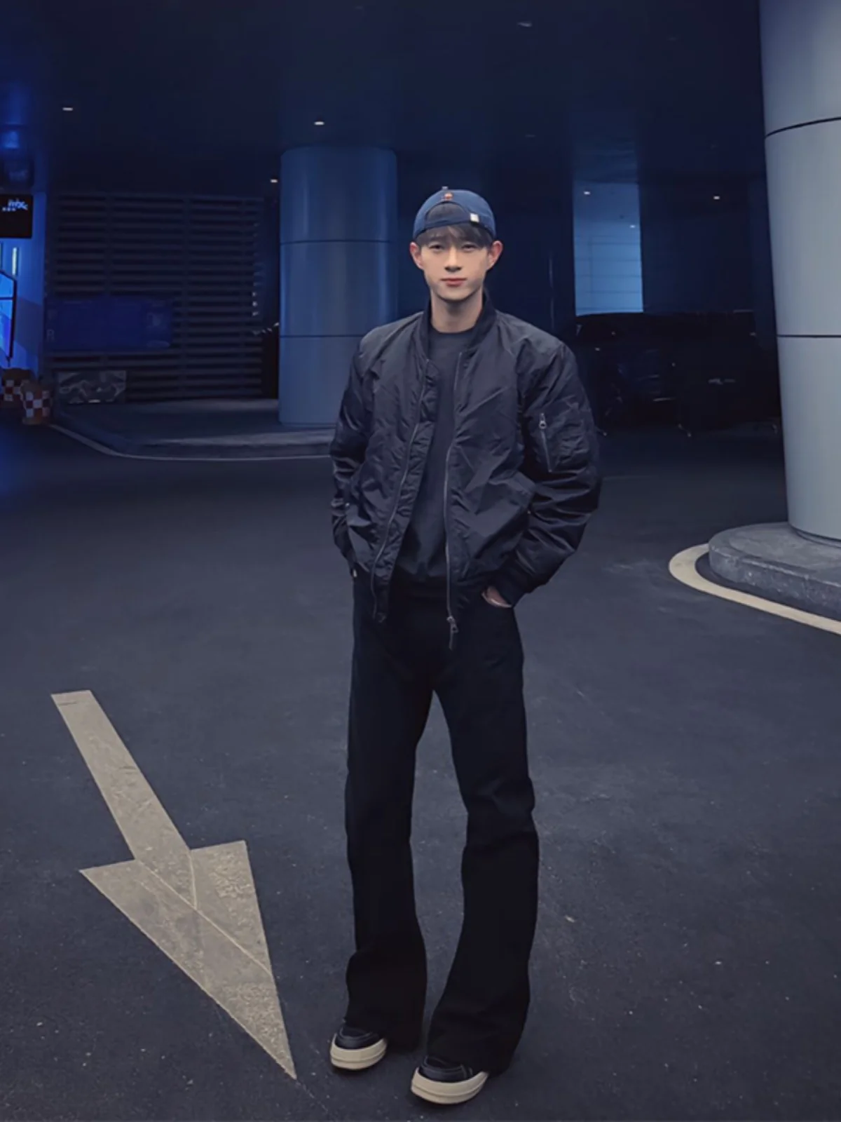 

American High Street Bootcut Jeans Men's CleanFit Elastic Bla Narrow Version Knife Pants Thiened Straight Tube Jeans