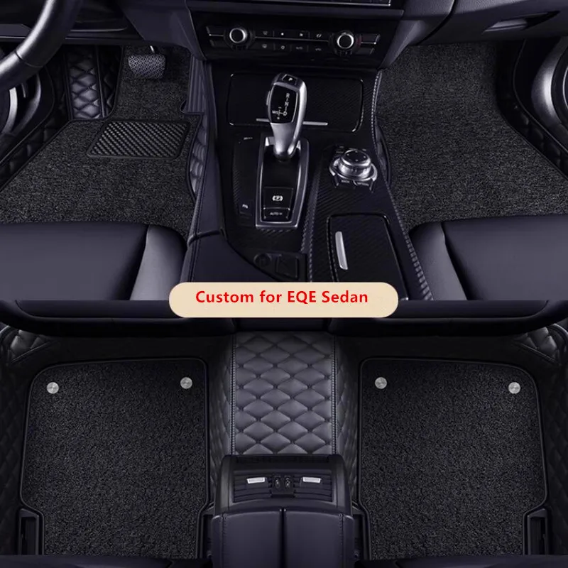 

Top quality! Custom special car floor mats for Mercedes Benz EQE 350 500 Sedan 2025-2022 double layers carpets for EQE350 2024