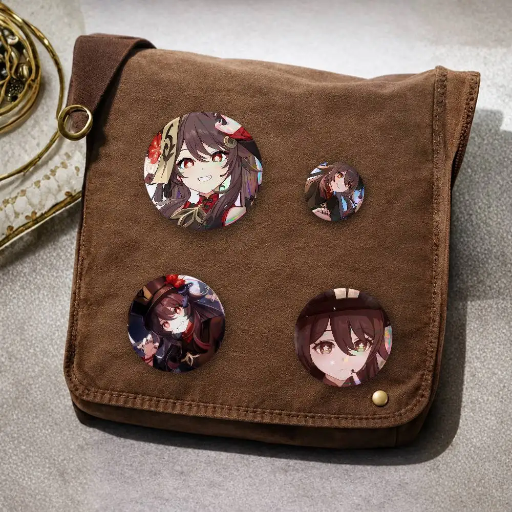Hutao GE-nshin IM-pact Badge Creative Brooch Clothing Backpack Accessories Lapel Pin