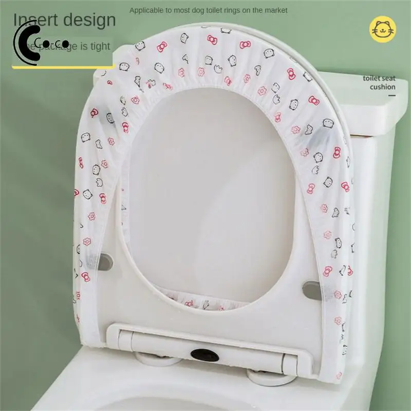 Toilet Cover With Good Waterproof Effect Positive And Negative Double-sided Elastic Rubber Travel Should Be Like At Home