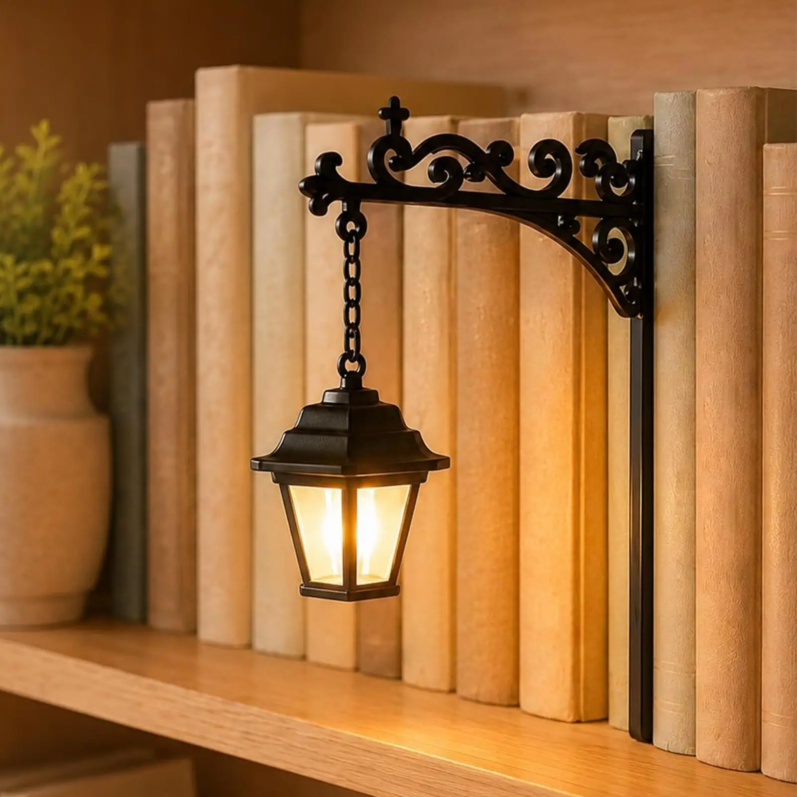 Library Lantern Bookshelf Lighting Decorative Reading Corner Lamp for Kids Teens Adults Students Readers Writers Teachers Study