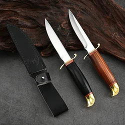 Outdoor knife camping knife outdoor survival knife straight knife self-defense knife hand knife meat knife