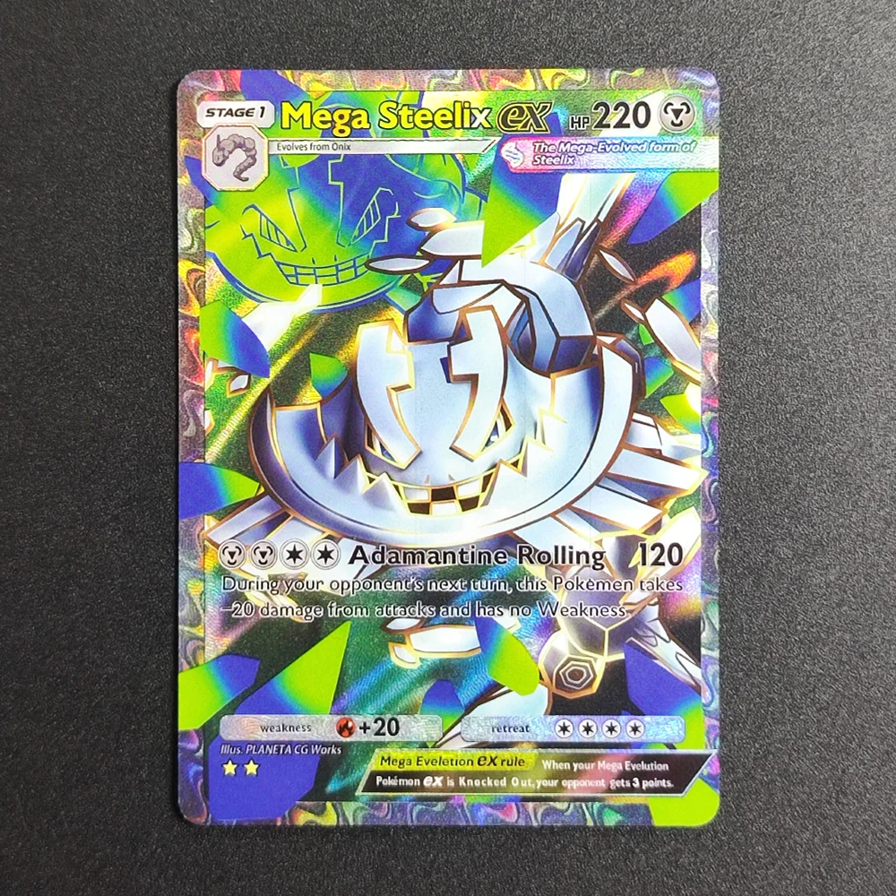 

DIY Pokemon TCG Pocket Card STACE1 Mega Steelix EX Super Rare Collectibles Card Single Classic Game Anime Cards Toys