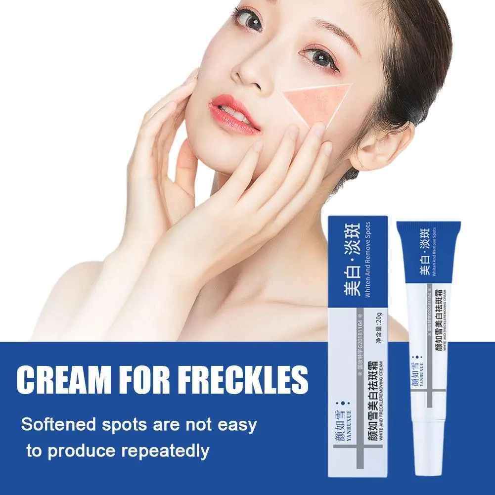 20g Whitening Freckle Cream Effective Remove Melasma Spots Dark Beauty Brighten Fade Smooth Face Moisturize Skin Cream X4H9