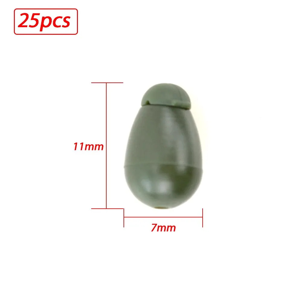 Hirisi 25 stks Quick Change Kralen Karper Visgerei Haak Links Methode Feeders Accessoires Pack van 25