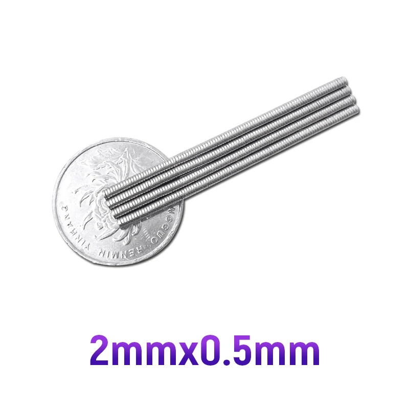 10-1000Pcs Small Round Magnet 2*0.5mm Neodymium Powerful Magnetic Permanent Magnet Mini Disc Magnet for Sound Field Electronics