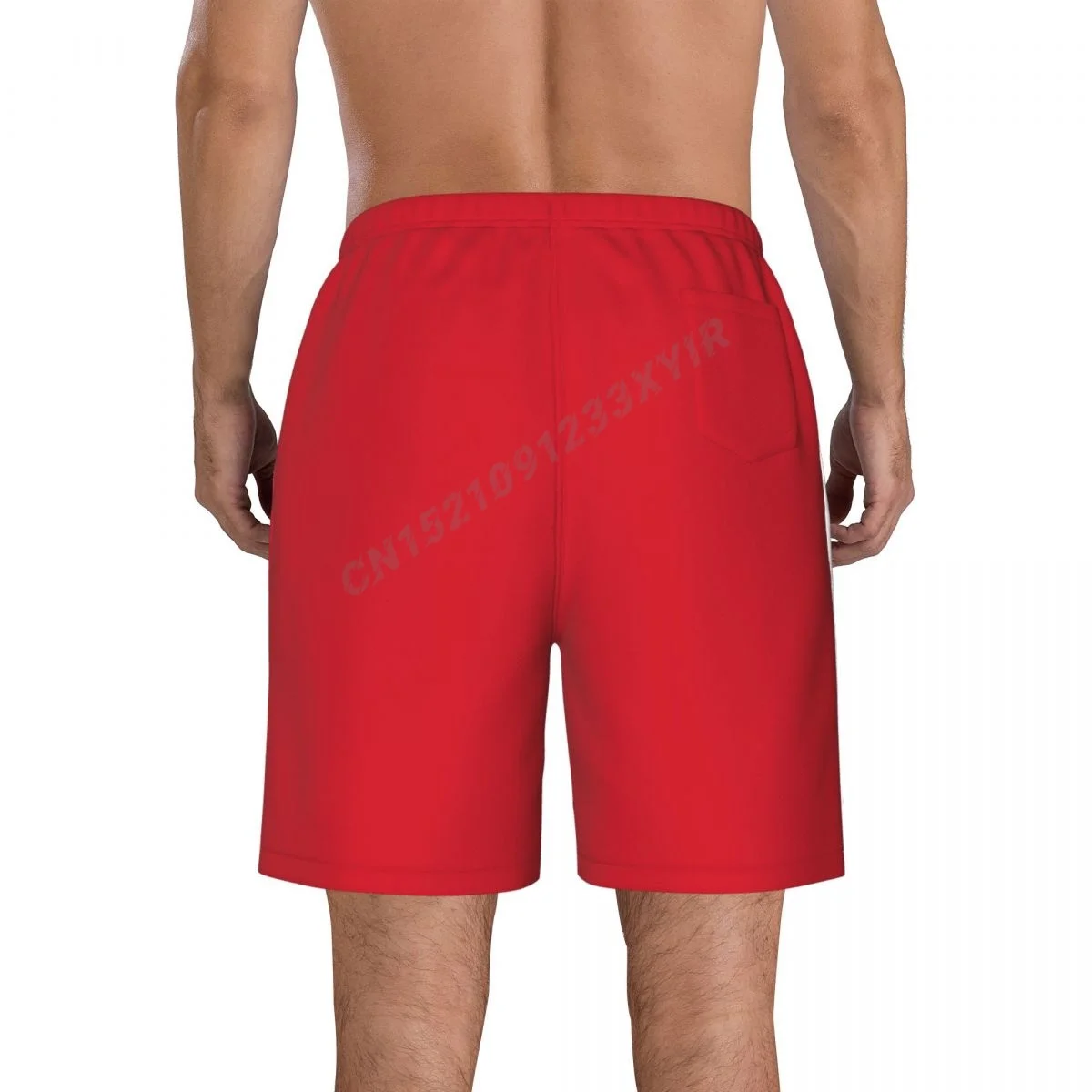 Pantalones cortos de playa para hombre, ropa de baño de poliéster con bandera de filigrana, M-2XL surf, para correr