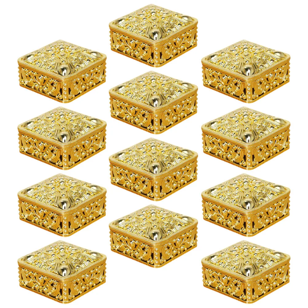 

12Pcs Candy Boxes for Wedding Favor Small Plastic Gift Boxes Suitable for Party Birthday Decor Candy Box Goodie Box