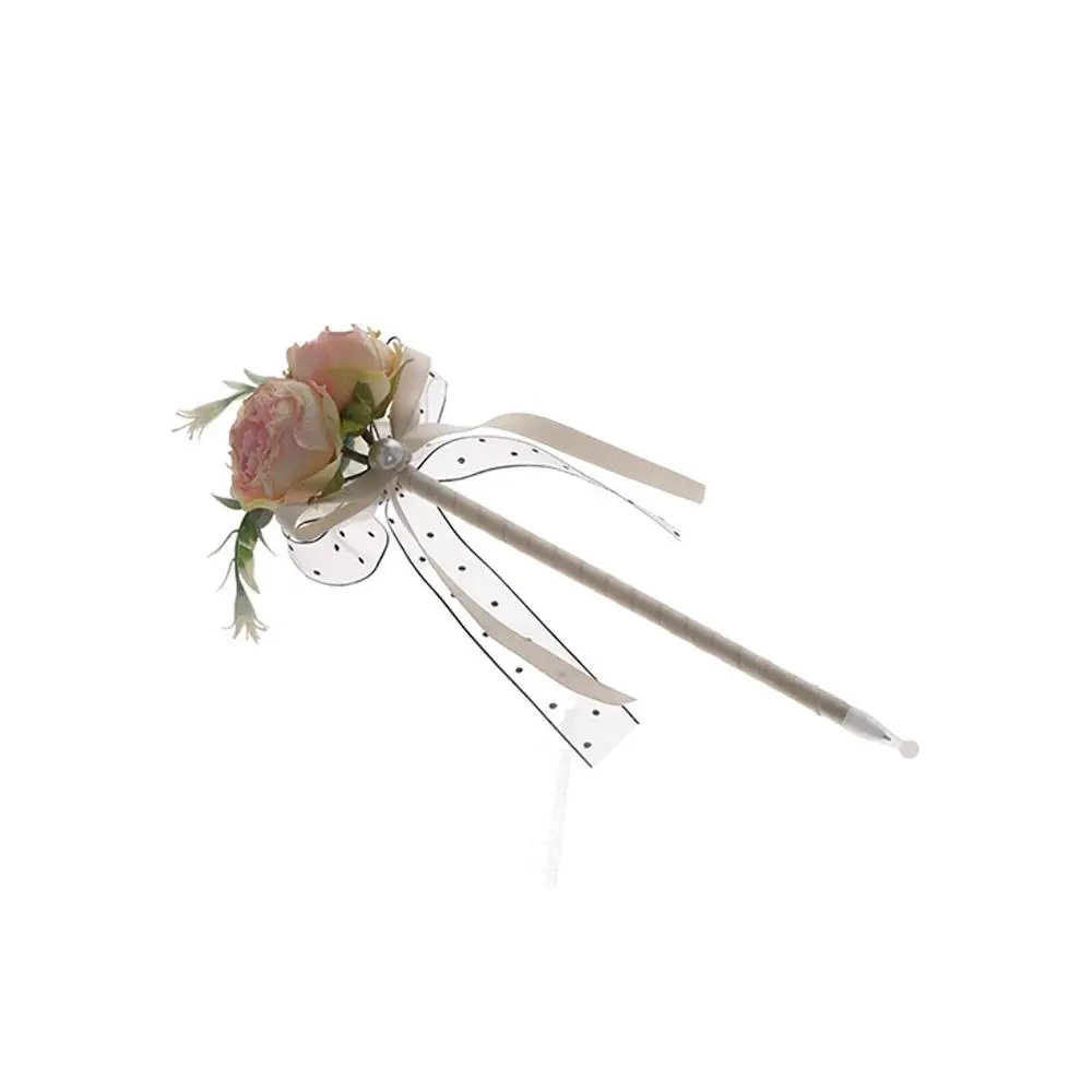 Super Fairy Student Stationery High-End Rose Flower Gel Pen Writing Signing Pen Simulation Flower Pen School Office Supplies