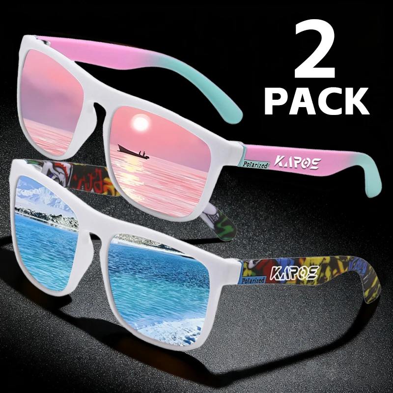 AliExpress karos KAROS 2PCS Sunglasses Men/Women Polarized Square Mirror Brand Design Luxury UV400 SunShade Unisex Fishing Driving Cycling Hiking
