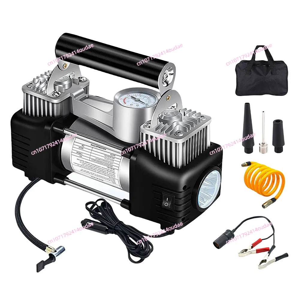 12V Car Truck Air Compressor Heavy Duty Electric Car Tyre Inflator 150PSI Portable Air Compressor 12V High-pressure Pump for Car