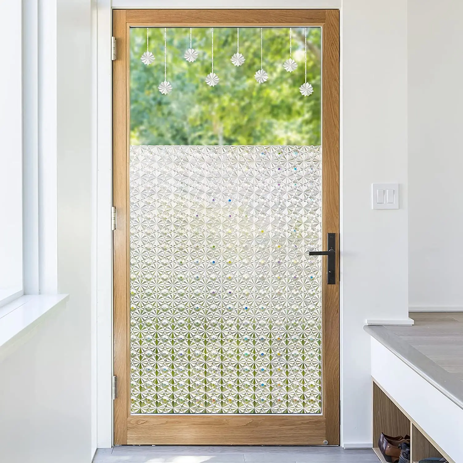 Glue-free frosted glass film bathroom bathroom door window privacy privacy shading light transmission static electricity