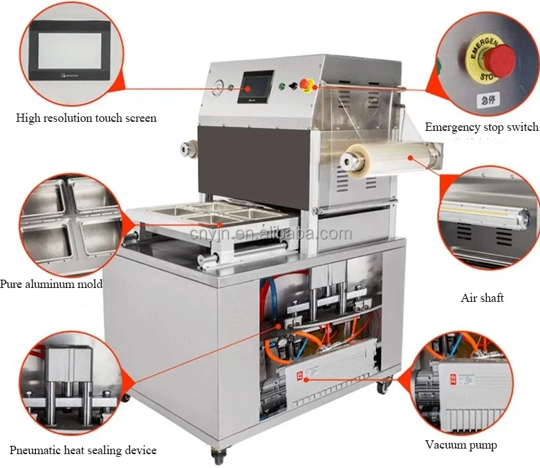 Automatic Modified Atmosphere Packing Machine Vacuum Air Condition Fresh Packaging Machine Tray Vacuum Sealing Machine