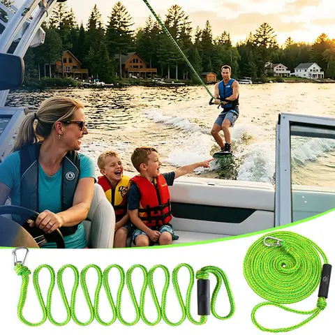7/14/21FT Ski Ropes for Water Skiing Floating Wakeboard Rope and Handle Ski Tow Rope for Towable Tubing Waterskiing Wakeboarding