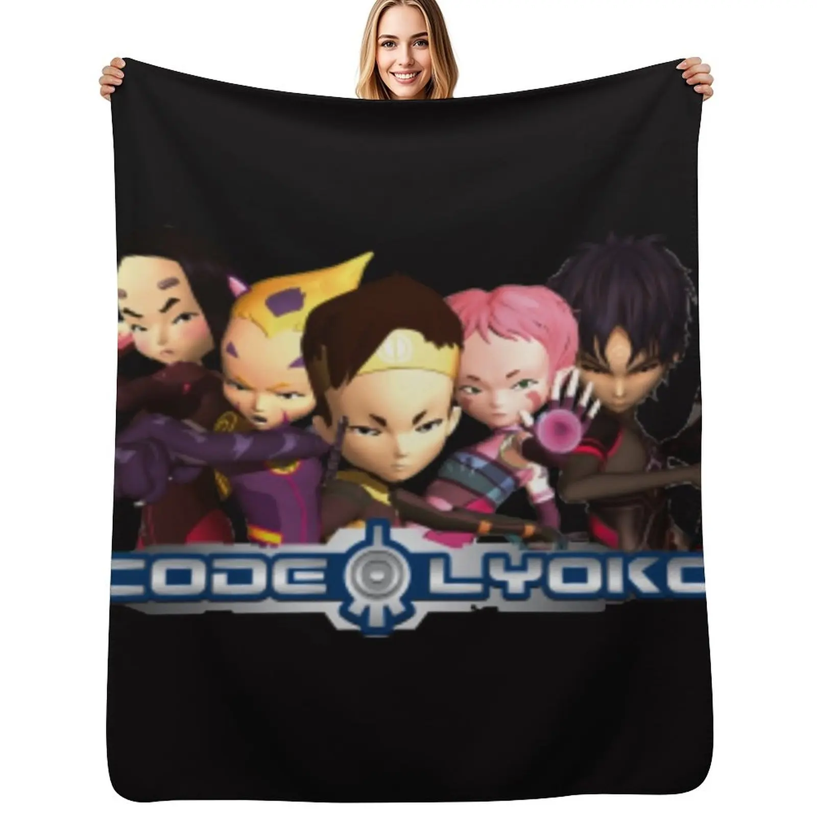 Code Lyoko Throw Blanket Giant Sofa Picnic decorative Designers Sleeping Bag Shaggy Blankets