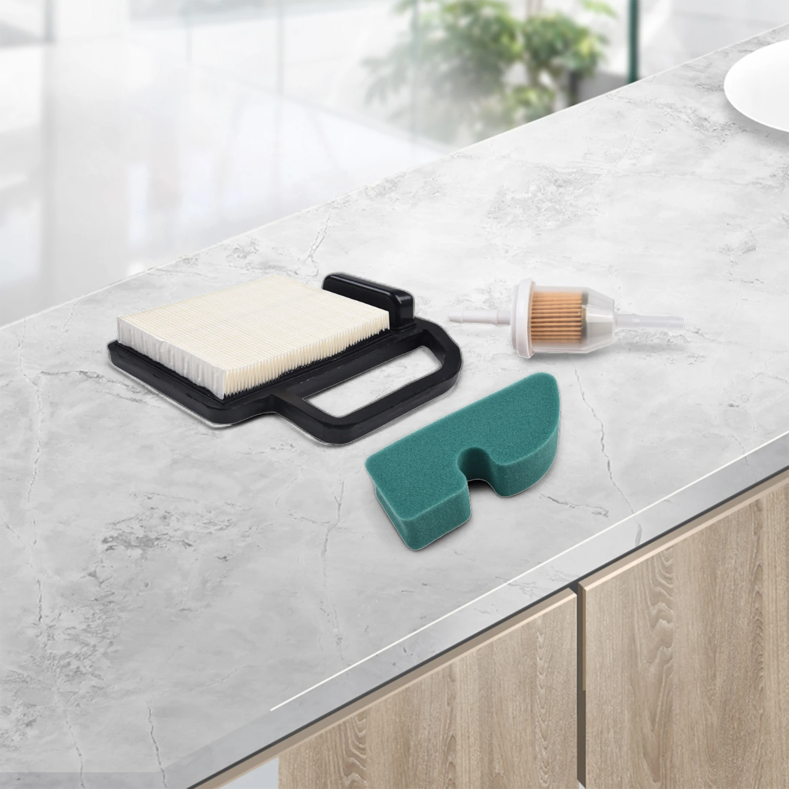 

Совместимый воздушный фильтр 20 083 02 S для 1040 1045, замена газонокосилок SV470 SV480 включает в себя предварительно очищающие средства и топливный фильтр