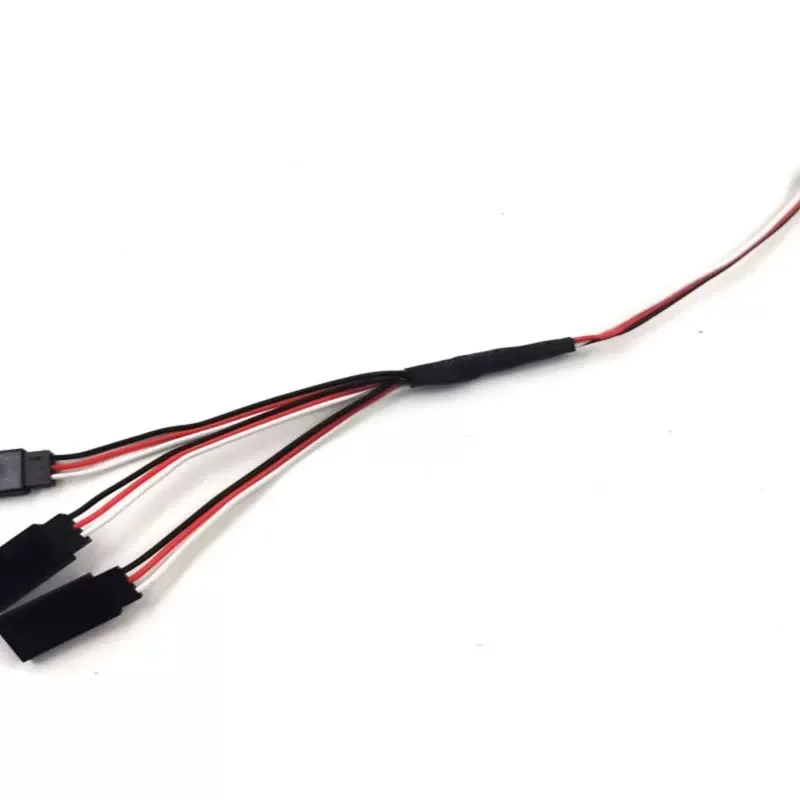 Cabo de extensão servo linha Y, modelo de carro, modelo de navio, modelo de aeronave, cabos de conexão macho e fêmea, 1To2/1To3/1To4